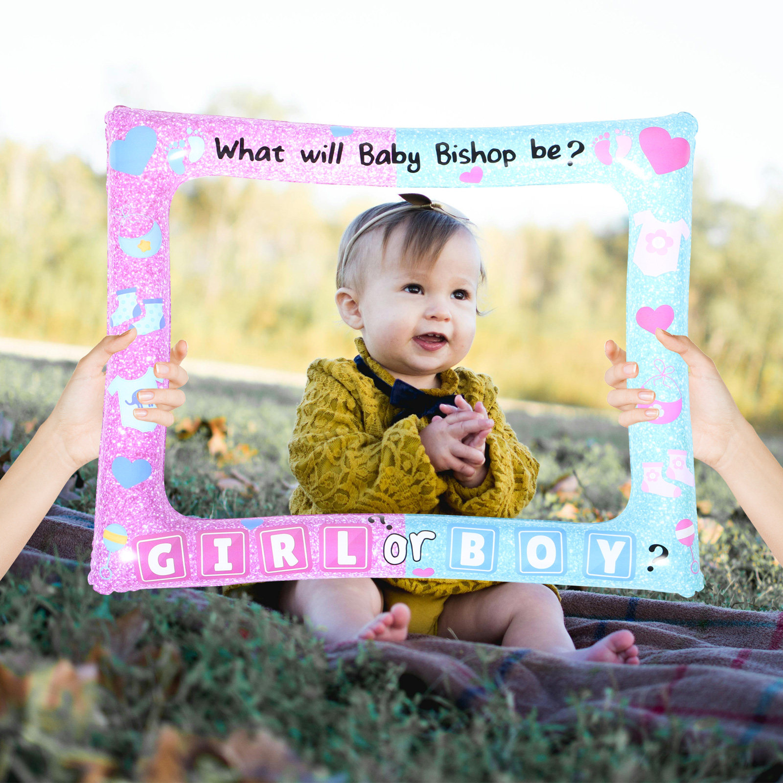 Photo Frame Baby - Moldura Inflável para Fotos, Decorações para
