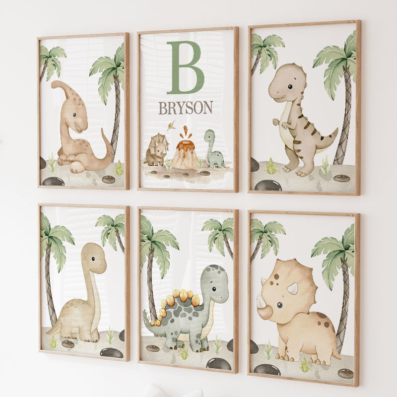 Baby Nursery Jungle - 6 tipos de arte de parede