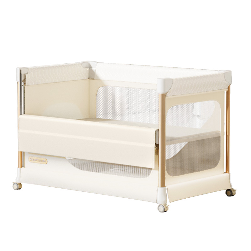 Baby Nursery With Queen Bed - Berço Kaman para Bebê, Dobrável, Móvel,