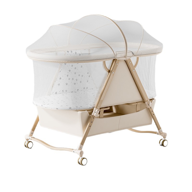 Baby Nursery With Queen Bed - Berço Multifuncional para Interiores, Móvel, Portátil,