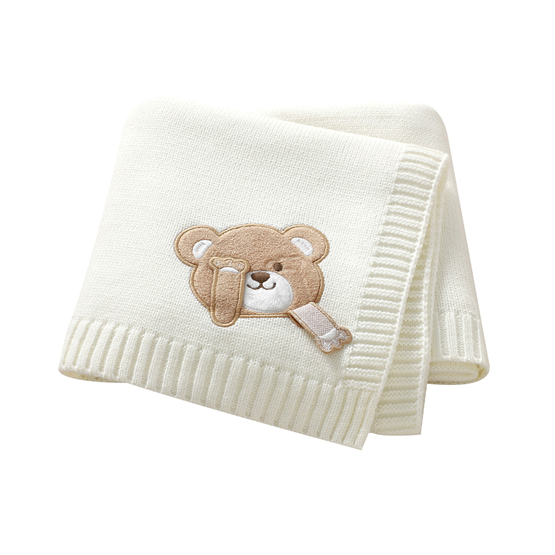 Baby Boy Nursery Quilt - Cobertores de bebê 90*70cm, malha para