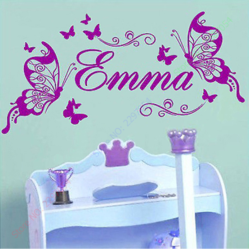 Novas borboletas nome personal - Baby Nursery Panelling avaliação e preço