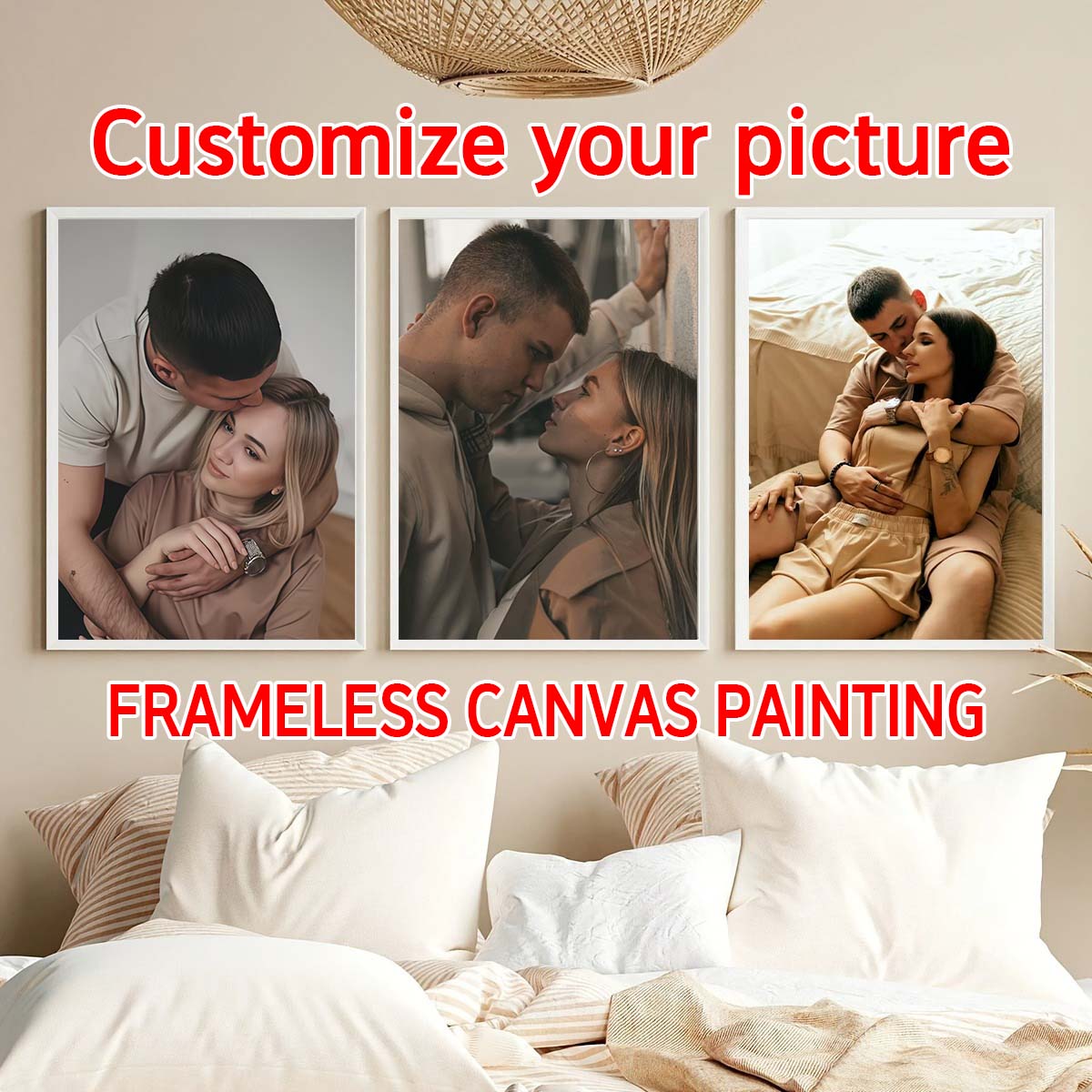 Tríptico - Pintura a Óleo em M - Photo Frame Baby avaliação e preço