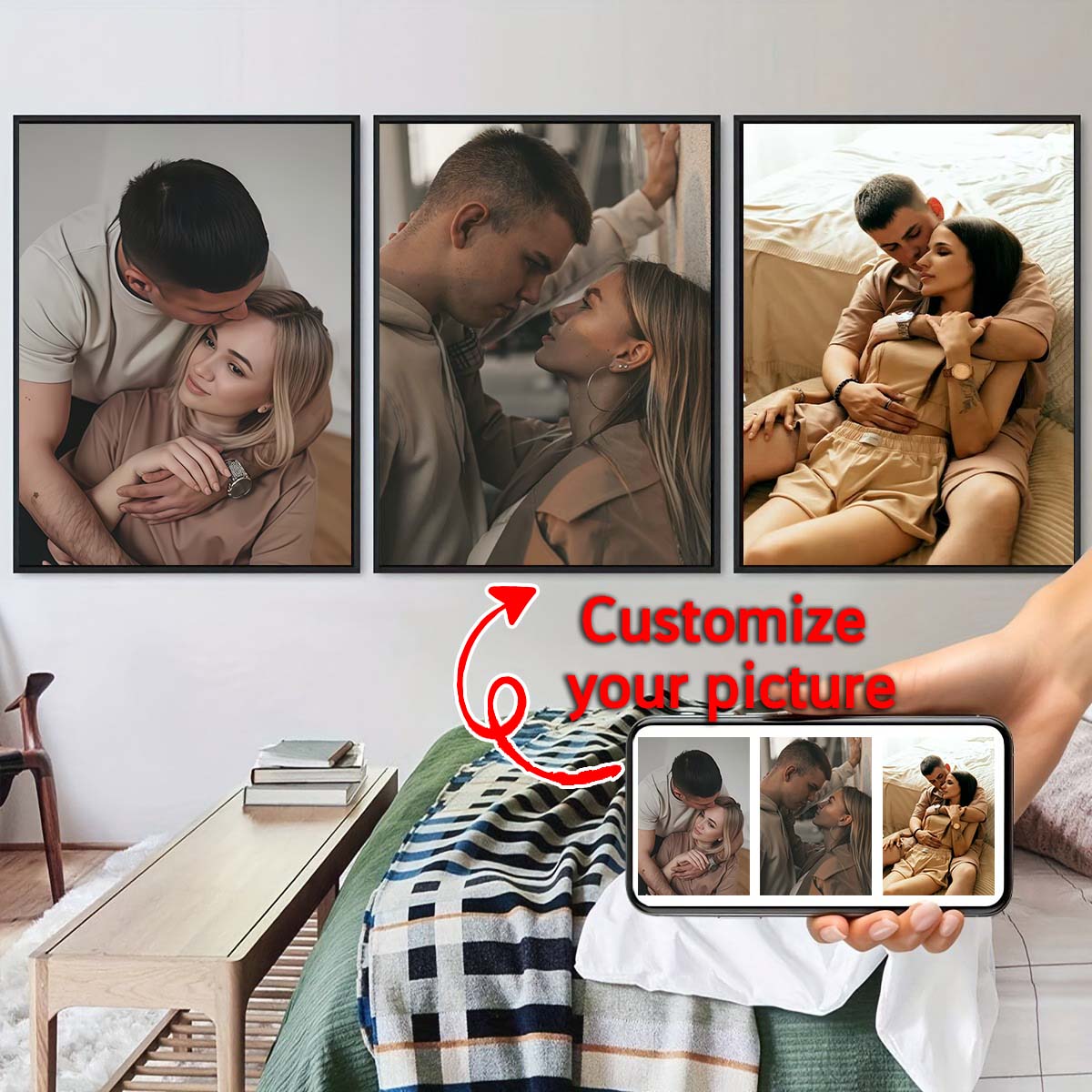 Tríptico - Pintura a Óleo em M - Photo Frame Baby avaliação e preço
