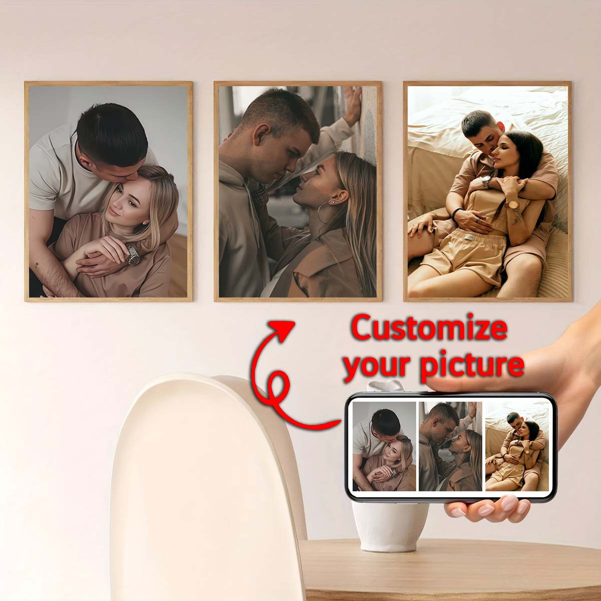 Tríptico - Pintura a Óleo em M - Photo Frame Baby avaliação e preço