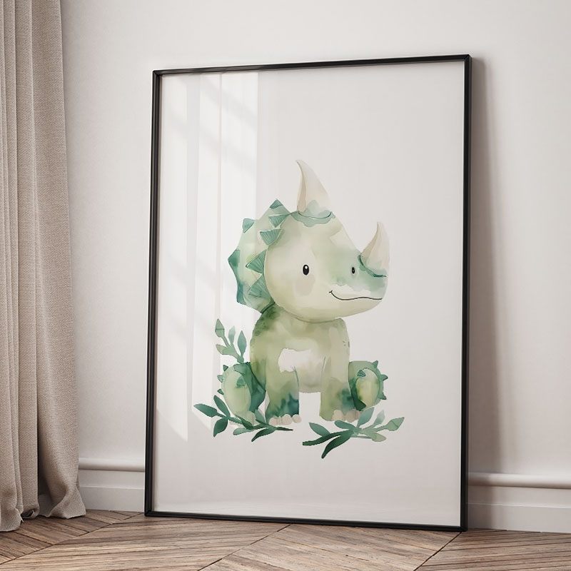 Pôsteres de Dinossauros Kawaii - Baby Nursery Jungle avaliação e preço