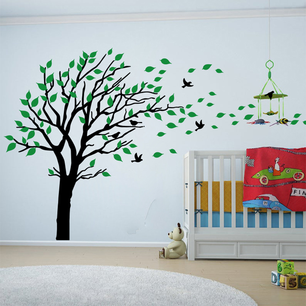 Decalque de parede de folhas g - Baby Nursery Tree avaliação e preço
