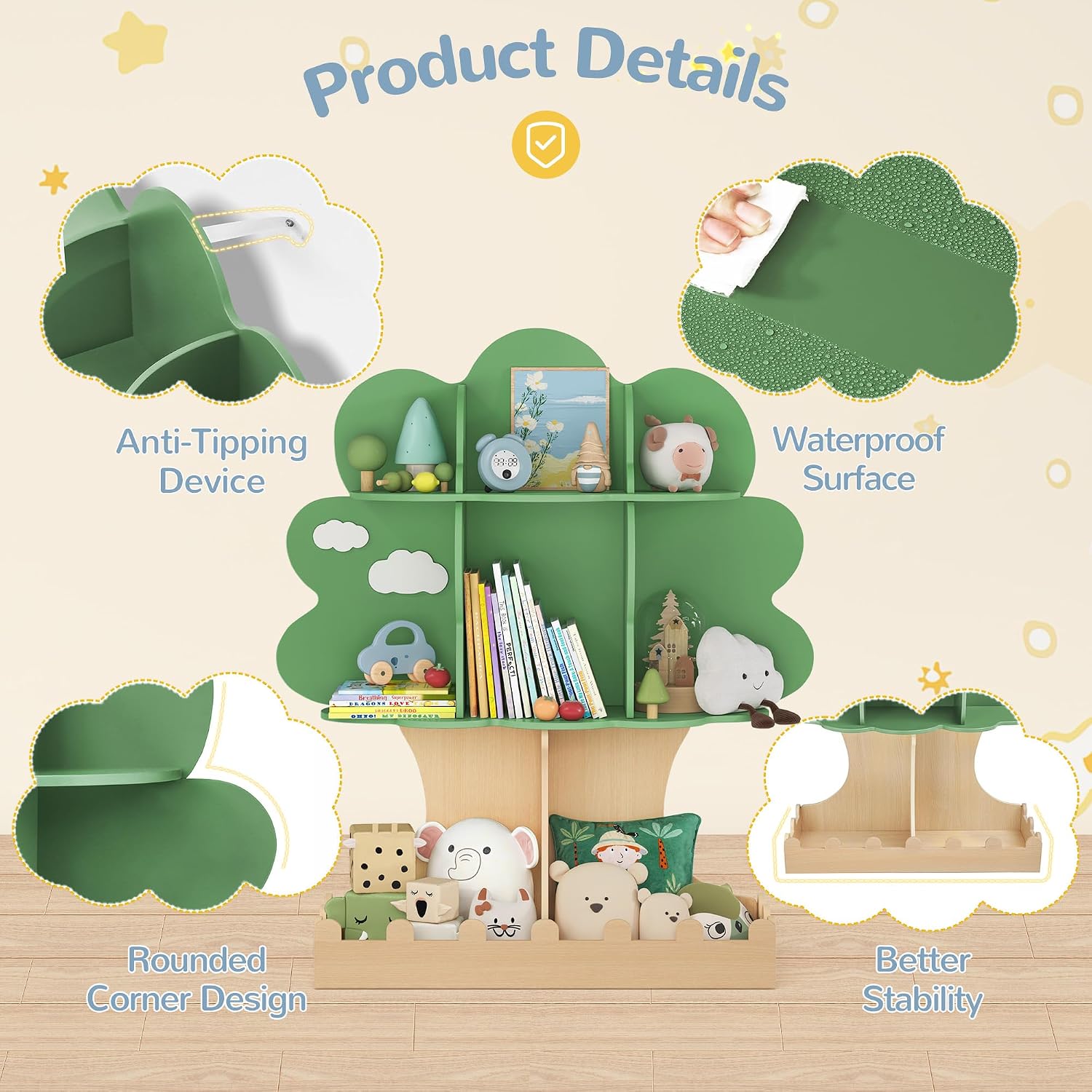 Estante de Livros Infantil em  - Baby Nursery Tree avaliação e preço
