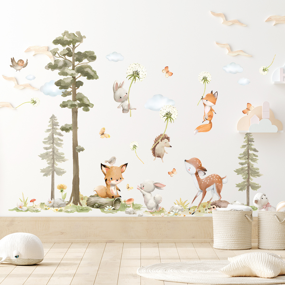 Adesivos de parede de animais  - Baby Nursery Tree avaliação e preço