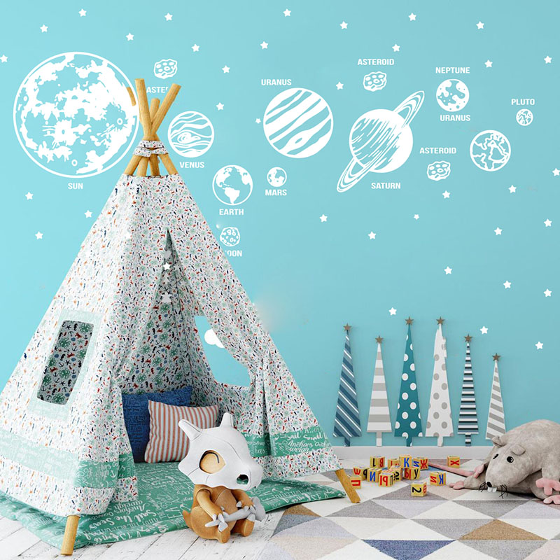Grandes planetas sistema solar - Baby Nursery Panelling avaliação e preço