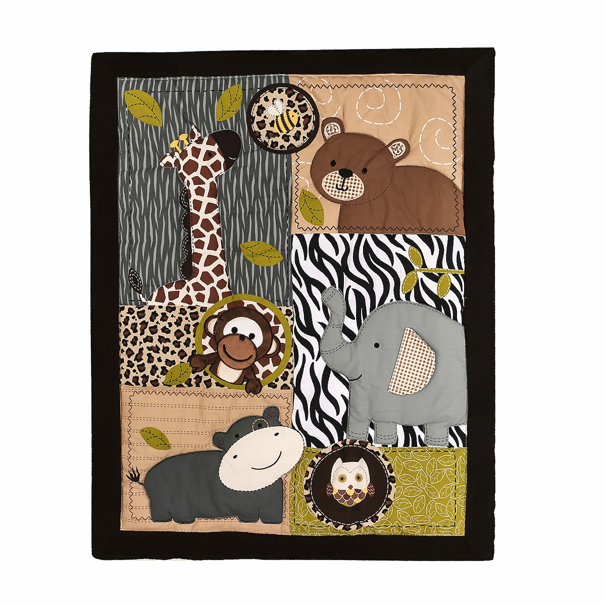 3 pçs bordado bebê recém-nasci - Baby Nursery Jungle avaliação e preço